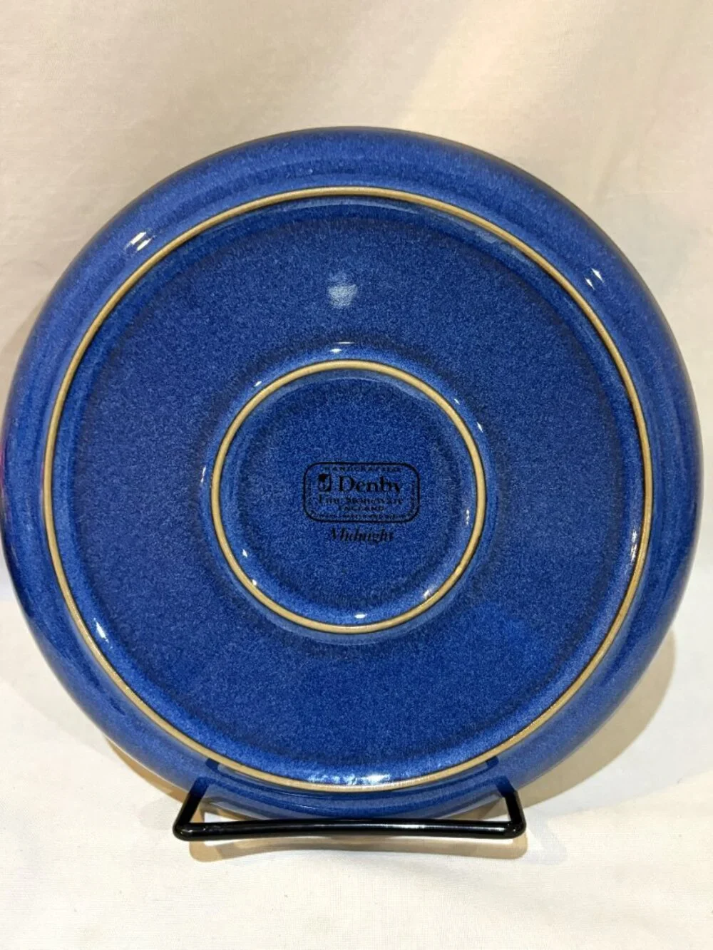 Denby Langley Midnight Luncheon Salad Plate 8.25